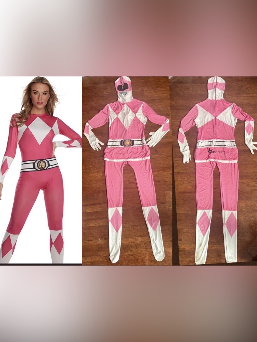Pink Power Ranger Morphsuit Women’s XL